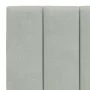 Light gray velvet padded headboard 120 cm by , Headboards and footboards - Ref: Foro24-374661, Price: 46,46 €, Discount: %