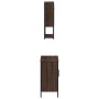 Set de muebles baño 2 pzas madera contrachapada marrón roble de , Muebles de baño - Ref: Foro24-3214664, Precio: 106,40 €, De...