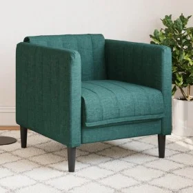 Sillón de tela verde oscuro de , Sofás - Ref: Foro24-372599, Precio: 151,44 €, Descuento: %
