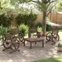 Sillas de jardín 4 unidades madera maciza de abeto de , Sillas de jardín - Ref: Foro24-3207128, Precio: 434,74 €, Descuento: %