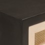 Mesa consola madera maciza de mango y hierro negro 90x30x76 cm de , Mesas auxiliares - Ref: Foro24-372003, Precio: 108,37 €, ...