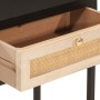 Mesa consola madera maciza de mango y hierro negro 90x30x76 cm de , Mesas auxiliares - Ref: Foro24-372003, Precio: 108,37 €, ...