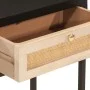 Mesa consola madera maciza de mango y hierro negro 90x30x76 cm de , Mesas auxiliares - Ref: Foro24-372003, Precio: 107,41 €, ...