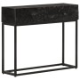 Mesa consola madera maciza de mango y hierro negro 90x30x76 cm de , Taquillas y armarios de almacenamiento - Ref: Foro24-3720...