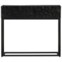 Mesa consola madera maciza de mango y hierro negro 90x30x76 cm de , Taquillas y armarios de almacenamiento - Ref: Foro24-3720...