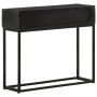 Mesa consola madera maciza de mango y hierro negro 90x30x76 cm de , Taquillas y armarios de almacenamiento - Ref: Foro24-3720...