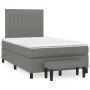 Cama box spring con colchón tela gris oscuro 120x190 cm de , Camas y somieres - Ref: Foro24-3270370, Precio: 441,34 €, Descue...