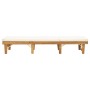 Tumbona plegable con cojín madera maciza de acacia de vidaXL, Tumbonas - Ref: Foro24-46490, Precio: 251,47 €, Descuento: %