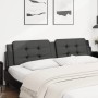Cabecero de cama acolchado cuero sintético negro 200 cm de , Cabeceros y pies de cama - Ref: Foro24-374883, Precio: 58,49 €, ...