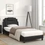 Cama con colchón cuero sintético negro 90x200 cm de , Camas y somieres - Ref: Foro24-3208768, Precio: 286,20 €, Descuento: %