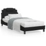 Cama con colchón cuero sintético negro 90x190 cm de , Camas y somieres - Ref: Foro24-3208761, Precio: 261,28 €, Descuento: %
