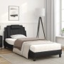 Cama con colchón cuero sintético negro 90x190 cm de , Camas y somieres - Ref: Foro24-3208761, Precio: 261,28 €, Descuento: %