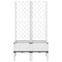 Jardinera con enrejado PP blanco 80x40x142 cm de , Maceteros y jardineras - Ref: Foro24-367924, Precio: 89,39 €, Descuento: %