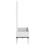 Jardinera con enrejado PP blanco 80x40x142 cm de , Maceteros y jardineras - Ref: Foro24-367924, Precio: 87,69 €, Descuento: %