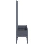 Jardinera con enrejado PP gris 120x40x142 cm de , Maceteros y jardineras - Ref: Foro24-367926, Precio: 96,30 €, Descuento: %
