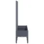 Jardinera con enrejado PP gris 120x40x142 cm de , Maceteros y jardineras - Ref: Foro24-367926, Precio: 94,86 €, Descuento: %