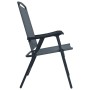 Sillas plegables de jardín 2 unidades textilene gris de vidaXL, Sillas de jardín - Ref: Foro24-47922, Precio: 85,72 €, Descue...