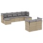 Set de sofás de jardín 9 pzas con cojines ratán sintético beige en Conjuntos de jardín | Comprar online en Foru.es