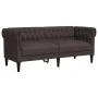 Chesterfield 2-Sitzer-Sofa aus dunkelbraunem Stoff von , Sofas - Ref: Foro24-372550, Preis: 299,62 €, Rabatt: %