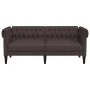 Chesterfield 2-Sitzer-Sofa aus dunkelbraunem Stoff von , Sofas - Ref: Foro24-372550, Preis: 299,62 €, Rabatt: %