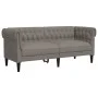 Sofá Chesterfield de 2 plazas tela gris taupe de , Sofás - Ref: Foro24-372552, Precio: 249,99 €, Descuento: %