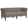 Sofá Chesterfield de 2 plazas tela gris taupe de , Sofás - Ref: Foro24-372552, Precio: 253,77 €, Descuento: %
