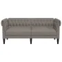 Sofá Chesterfield de 2 plazas tela gris taupe de , Sofás - Ref: Foro24-372552, Precio: 249,99 €, Descuento: %