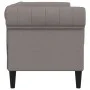 Sofá Chesterfield de 2 plazas tela gris taupe de , Sofás - Ref: Foro24-372552, Precio: 249,99 €, Descuento: %