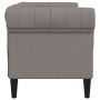 Sofá Chesterfield de 2 plazas tela gris taupe de , Sofás - Ref: Foro24-372552, Precio: 253,77 €, Descuento: %