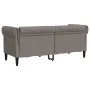 Sofá Chesterfield de 2 plazas tela gris taupe de , Sofás - Ref: Foro24-372552, Precio: 249,99 €, Descuento: %