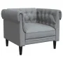 Chesterfield armchair in light gray fabric by , Sofas - Ref: Foro24-372538, Price: 174,58 €, Discount: %