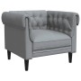 Sillón Chesterfield de tela gris claro de , Sofás - Ref: Foro24-372538, Precio: 177,10 €, Descuento: %