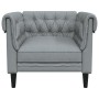 Sillón Chesterfield de tela gris claro de , Sofás - Ref: Foro24-372538, Precio: 177,10 €, Descuento: %
