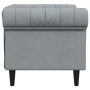 Sillón Chesterfield de tela gris claro de , Sofás - Ref: Foro24-372538, Precio: 177,10 €, Descuento: %