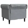 Chesterfield armchair in light gray fabric by , Sofas - Ref: Foro24-372538, Price: 174,58 €, Discount: %