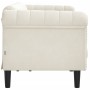 Sofá de 3 plazas terciopelo crema de , Sofás - Ref: Foro24-372592, Precio: 262,42 €, Descuento: %
