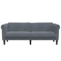 Sofá de 3 plazas terciopelo gris oscuro de , Sofás - Ref: Foro24-372586, Precio: 285,03 €, Descuento: %
