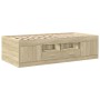 Tumbona con cajones madera ingeniería roble Sonoma 90x200 cm de , Camas y somieres - Ref: Foro24-3280246, Precio: 267,12 €, D...