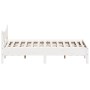 Estructura de cama de madera maciza de pino blanco 140x190 cm de , Camas y somieres - Ref: Foro24-844742, Precio: 126,52 €, D...
