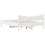 Estructura de cama de madera maciza de pino blanco 140x190 cm de , Camas y somieres - Ref: Foro24-844742, Precio: 126,52 €, D...