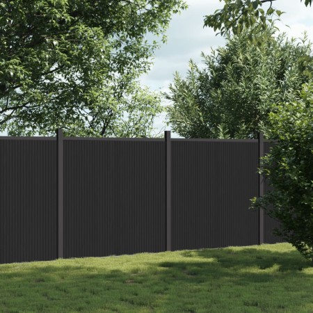 Panel de valla WPC gris 353x186 cm de , Paneles de vallas - Ref: Foro24-3282790, Precio: 802,84 €, Descuento: %