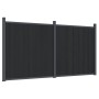 Panel de valla WPC gris 353x186 cm de , Paneles de vallas - Ref: Foro24-3282790, Precio: 802,84 €, Descuento: %
