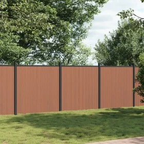 Braunes WPC-Zaunelement 526 x 186 cm von , Zaunpaneele - Ref: Foro24-3282800, Preis: 946,73 €, Rabatt: %