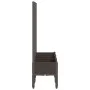 Jardinera con enrejado PP marrón 120x40x142 cm de , Maceteros y jardineras - Ref: Foro24-367930, Precio: 116,26 €, Descuento: %