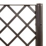 Jardinera con enrejado PP marrón 120x40x142 cm de , Maceteros y jardineras - Ref: Foro24-367930, Precio: 118,52 €, Descuento: %