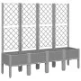 Jardinera con enrejado PP gris claro 160x40x142 cm de , Maceteros y jardineras - Ref: Foro24-367932, Precio: 127,26 €, Descue...