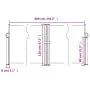 Toldo lateral retráctil gris antracita 120x600 cm de , Sombrillas - Ref: Foro24-4004598, Precio: 121,23 €, Descuento: %