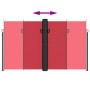 Toldo lateral retráctil rojo 200x600 cm de , Sombrillas - Ref: Foro24-4004657, Precio: 137,70 €, Descuento: %