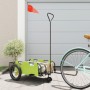 Remolque para bicicletas hierro y tela Oxford verde de , Remolques para bicicletas - Ref: Foro24-94186, Precio: 79,24 €, Desc...