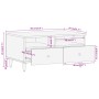Mesa de centro de madera maciza mango 80x54x40 cm de , Mesas de centro - Ref: Foro24-358261, Precio: 90,23 €, Descuento: %